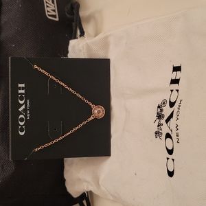 Open circle stone stand necklace